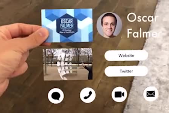 make digital ar business card and pamphlet for you