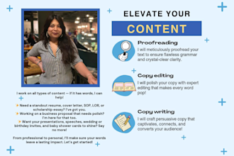 transform your content with proofreading and copy editing