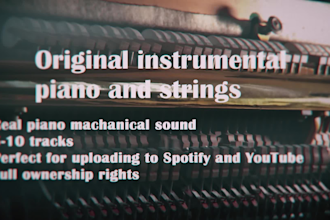 compose piano and strings music tracks for song or video