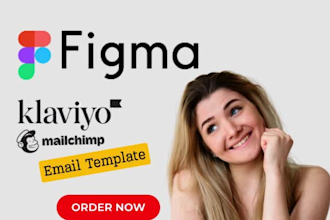 design responsive figma html email template klaviyo mailchimp hubspot email