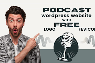 create a modern podcast website