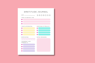 design printable planner, journal and digital planner