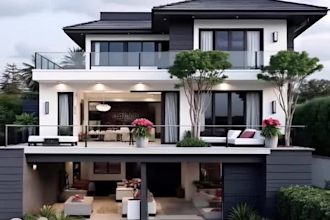 3d home renovation estate virtual staging, interior design mood board, pools