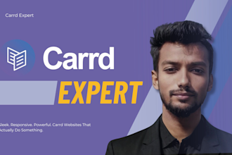 be your carrd expert for carrd landing page and carrd website design