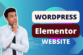 build wordpress website with elementor