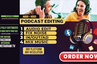 craft audio fix audio clean up audio repair audio  enhancer edit punk drummer