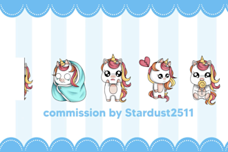 create custom chibi animated and non animated emotes for you
