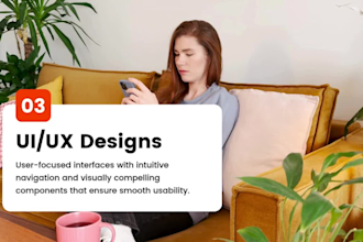 do ui ux homepage landing page in photoshop or figma