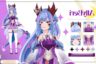 design male female live2d vtuber rigging amine nsfw vriod 3d vtuber model