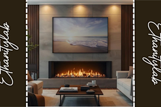create realistic video frame mockups with your artwork