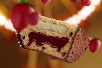 3d food animation 3d food model 3d chocolate bar 3d food design 3d cgi animation