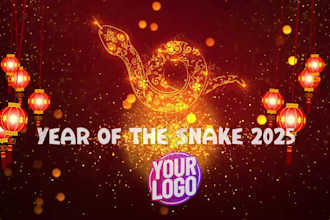 create chinese new year 2025 greeting promo video
