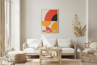 design bauhaus, minimalist and geometric posters