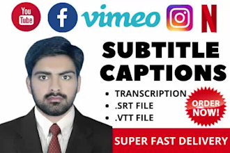 add perfectly subtitles or captions to any video in 24 hrs with srt file