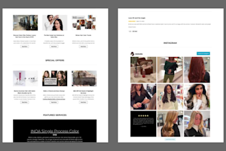 create a stylish and responsive salon website to elevate your business