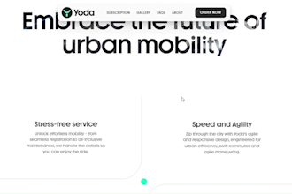design immersive interactions figma website or landing page, build in webflow