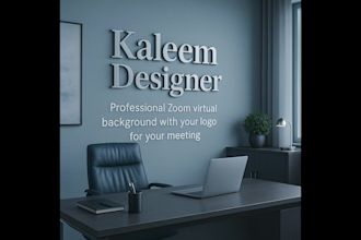 design custom zoom virtual backgrounds with your logo