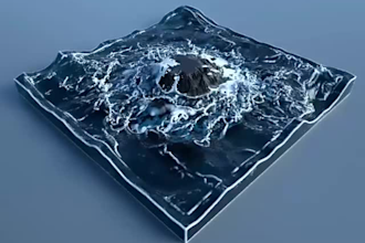 do 3d liquid simulation 3d water fluid simulation 3d product animation 3d water