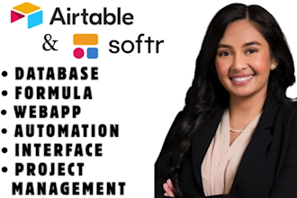 be your airtable, airtable database, automation, interface, softr webapp expert