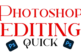 do professional photo editing, photoshop work, color change, face swap in 2h