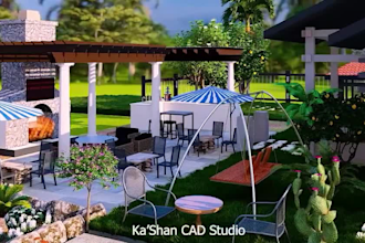 backyard landscape design outdoor indoor design garden pool patio 3d images