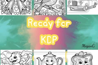 create fun children coloring books for KDP or print