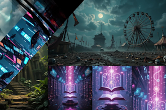 create nature sceneries, landscapes, characters with ai art