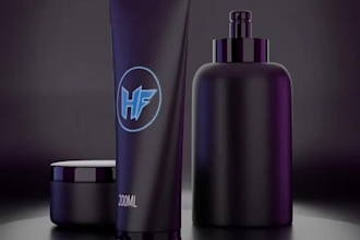 do 3d cosmetic animation, 3d cream animation, 3d perfume animation video