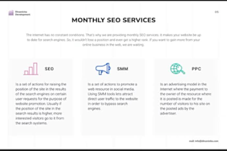 provide monthly SEO services for your website to bring more clients