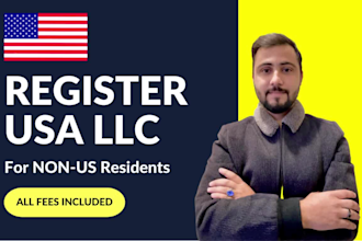 do your llc registration in USA for non residents and residents with ein