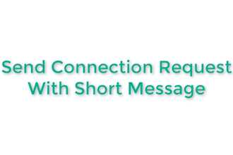 send message and connect with people in linkedin