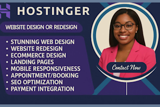 hostinger website design hostinger website redesign develop hostinger website