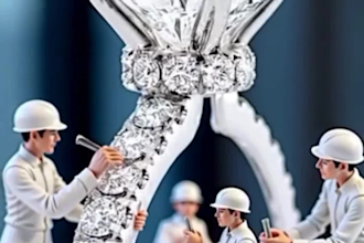 3d cad jewelry animation ai miniature video, cad models, commercial ai ads