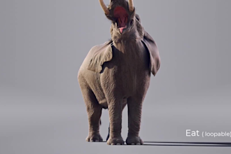 design 3d animal animation 3d animal model, cgi animal animation, animal fur