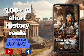create ai short history reels for your channels