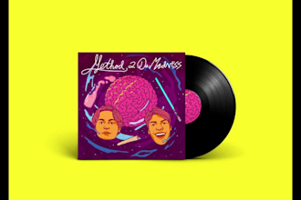 design album or single cover illustration