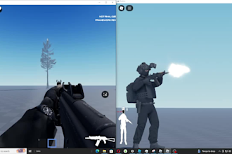 create roblox script, roblox gui system, gun system, roblox coder for your game