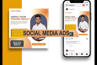 do social media post, facebook and instagram ads design
