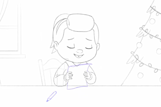 draw 2d line art, pencil sketch, 2d line art animation, frame by frame animation