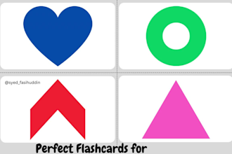 design unique flashcards of any kind
