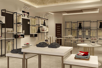 design retail store interior, exterior and 3d rendering