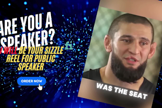 make a sizzle reels edits for speakers