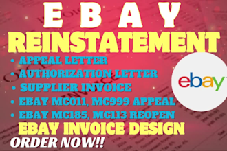do ebay reinstatement reopen mc011 ebay invoice ebay restriction ebay suspension