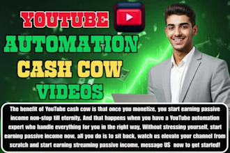 create english or spanish youtube cash cow channel, viral cash cow videos