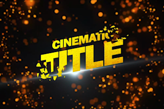 design a title animation motion graphics