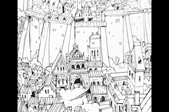 draw line illustrations on any topic