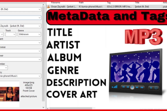 add and edit mp3 music metadata id3 tags, album cover art for your songs files