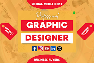 design social media post, carousel, flyer, greeting card, birthday invitation