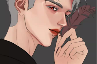 create a custom portrait, original character for you