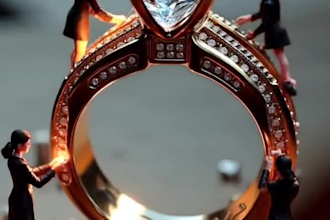 3d jewelry animation,ai miniature,3d jewelry,ai animation,3d jewelry photography